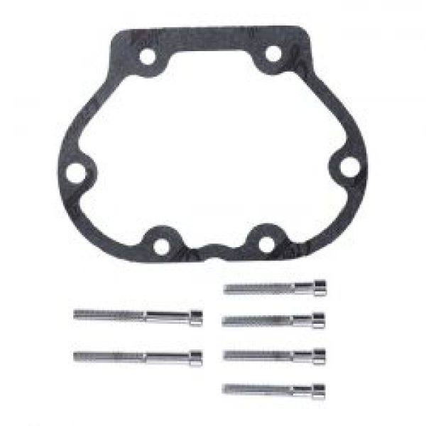 JIMS, Endabdeckung für Getriebe aus Billet-Aluminium. Verchromt.