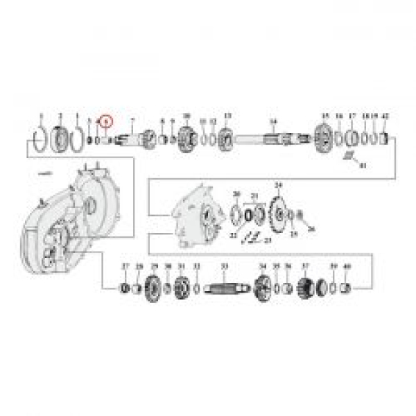 JIMS needle bearing, transmission countershaft