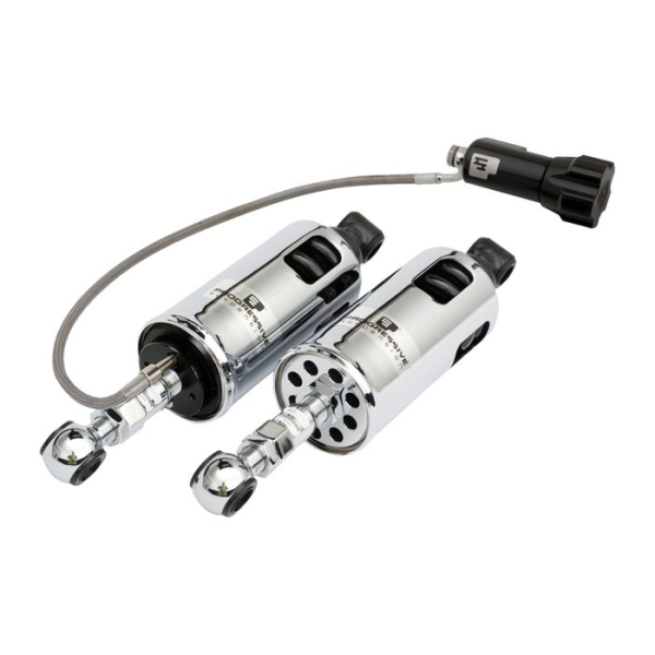 PS, 422 series shocks. STD to -2". Heavy Duty. RAP. Chrome