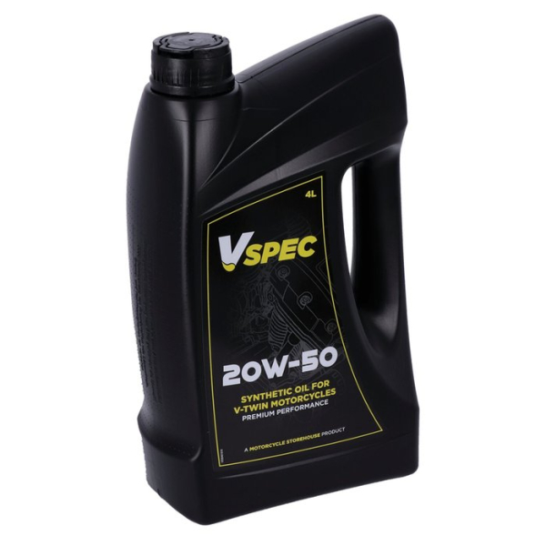 Vspec, 20W50 Vollsynthetisches Motoröl. 4-Liter-Flasche