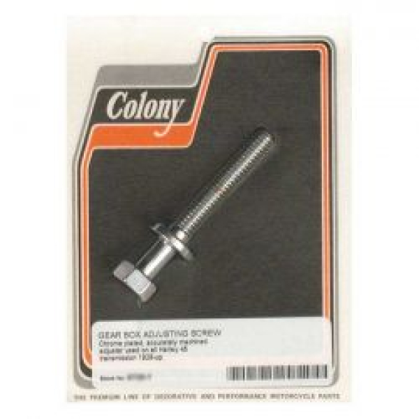 Colony, Getriebeeinstellschraube. Verchromt.