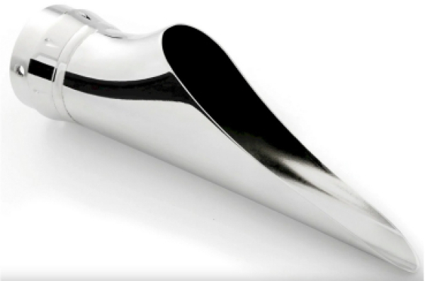 Endkappe CREEPER in chrom, schwarz matt oder schwarz glanz für True Dual und Upsweep Anlagen.