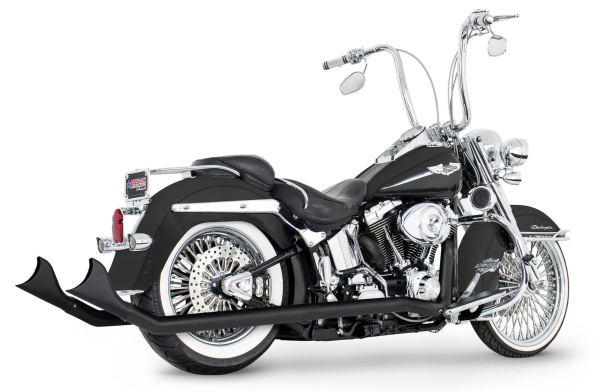FULL EXHAUST SYSTEM 2-2 DESPERADO FISHTAIL FOR SOFTAIL - EU APPROVAL