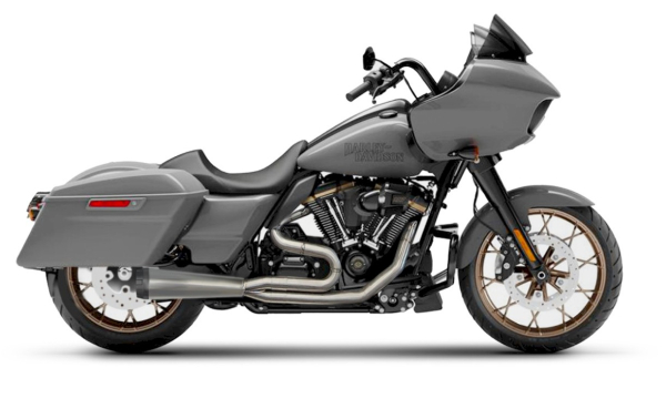 EXHAUST SYSTEM  2-1 SYSTEM “RUMBLE” BLACK / SS STEEL FOR M8 TOURING 107, 114, 117 CUI WITH EC ABE EURO 4 & 5