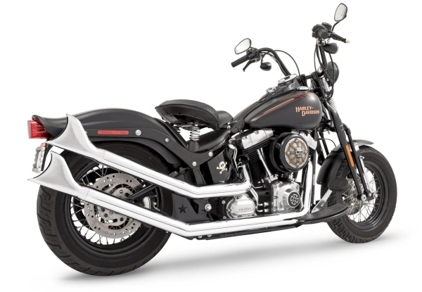 AUSPUFFANLAGE UPSWEEP SHARKTAIL 2-2 FÜR SOFTAIL MIT EG ABE