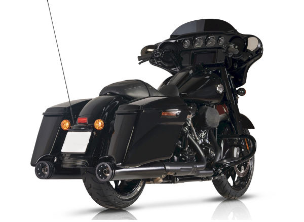 AUSPUFFTOPFSATZ REVOLVER BLACK / CHROM FÜR TOURING MODELLE AB BJ 2021 EURO 5