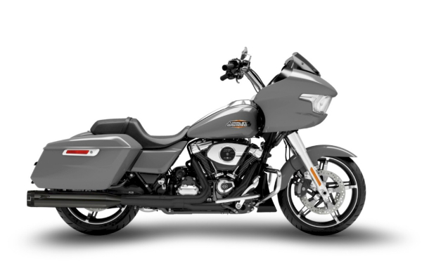 SLIP ON TÖPFE "HURRICANE" BLACK / SS STEEL FÜR M8 TOURING ROAD GLIDE Bj  21-24