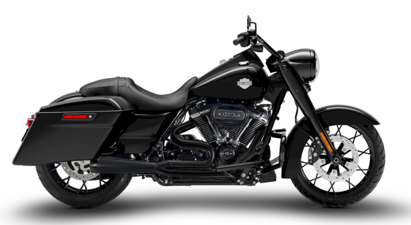 EXHAUST SYSTEM  2-1 SYSTEM “HURRICANE” BLACK / SS STEEL FOR M8 TOURING 107, 114, 117 CUI WITH EC ABE EURO 4 & 5