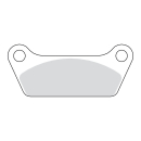 MCS, Bremsbeläge hinten. Organisch