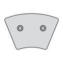 MCS, Bremsbeläge vorne. Organisch