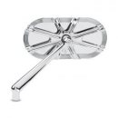 Ness 10-Gauge caged mirror left hand chrome