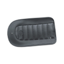 Mustang, hinteres Schutzblech Lederschutz. Einfarbig mit geflochtenen Kanten