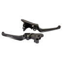 Rick's Motorcycles, Classic brake & clutch lever set. Black with ECE