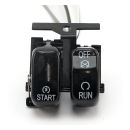 Run/off/start, handlebar switch set. Black