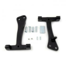 Dyna passenger floorboard mount brackets. Black