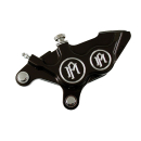 M, 4-p 137x4B caliper. Bolt-on, 11.5" left front. Black CC