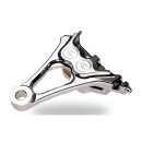 PM, einteiliger 4-Kolben-Bremssattel/Halterung, hinten. Poliert