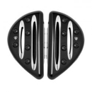 Arlen Ness, Deep Cut Beifahrer-Trittbretter. Schwarz