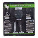 Motorschraubensatz, poliertes Edelstahl-Inbus