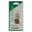 Nummernschild an Halterung montieren. Chrom. Sechskant