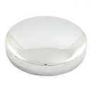 Früher Bajonett-Tankdeckel, nicht entlüftete linke Seite. Verchromt