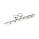 Universal Bullet Hole Hitzeschild 14“ lang chrom