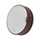 K&N Street Metal High-Flow Luftfilter, Schweißnaht, Chrom