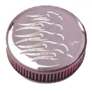 K&N, billet air cleaner assembly. Round Flames