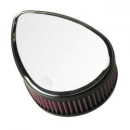 K&N street metal high-flow air intake Torch, chrome