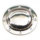 Derby cover, tin primary. Plain chrome