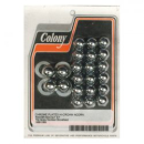 Colony, Shovel Rocker Box Top Nut Kit. Verchromt, Hutmutter