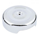 Air cleaner cover, Bobber style. 8", chrome