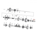 Cometic, O-ring transmission mainshaft. Right end