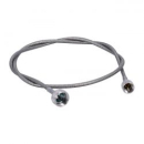 Barnett, transmission speedo cable. 46". Bare metal finish