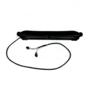 Custom Dynamics, weiße Windschutzscheibenverkleidung mit DRL. Schwarz