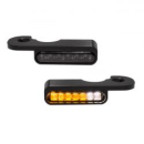 HeinzBikes, 'Stripes' below bar turn signals. Black anodized