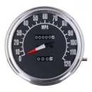 FL speedometer, '74-84 face', black. 2:1 MPH