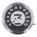 FL speedometer, '46-47 face', silver/black. 1:1 MPH