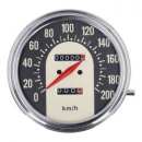 FL Tachometer, '62-67 electra face', schwarz/gold. 1:1 KMH