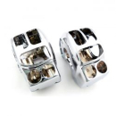 Switch housing set. Chrome