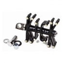 Paughco, 'Old STF' brass kick pedal. Black