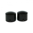 Front axle nut cap kit. Black. Domed