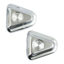 Swingarm axle covers. Chrome