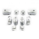 Handlebar switch cap kit, chrome