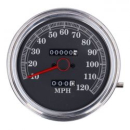 FL speedometer, '85-up face', black. 2:1 MPH