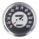 FL speedometer, '46-47 face', silver/black. 2.24:1 MPH