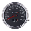FL speedometer, '85-up face', black. 2:1 KMH