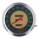 FL speedometer, '48-61 face', green. 2:1 KMH