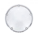 Derby cover, smooth domed. Chrome