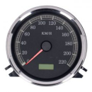 FL-Tachometer, Zifferblatt '95-03', schwarz. Elektronischer Antrieb